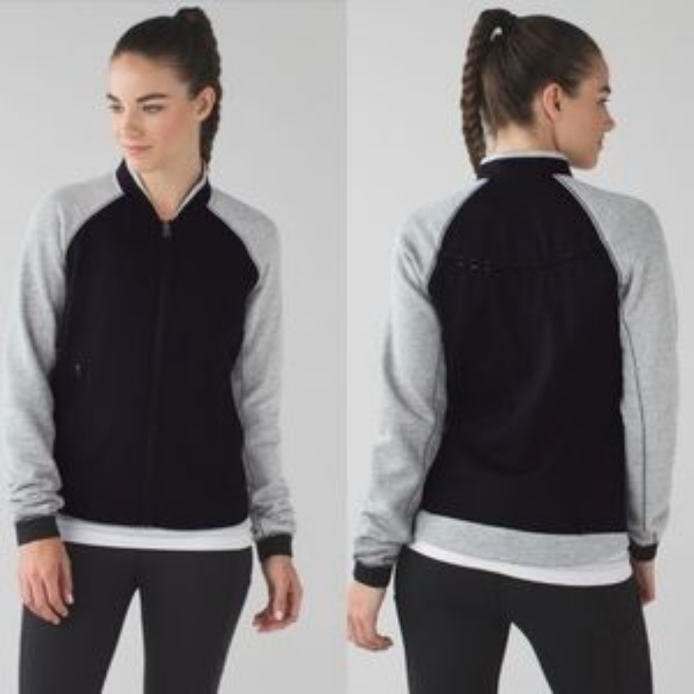 Lululemon var-city bomber jacket Size 10 EUC